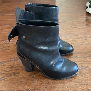 Rag and Bone black booties, size 36